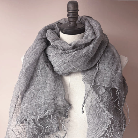 Summer Linen Scarf | Limited Edition | Linen scarves and shawls by Econica