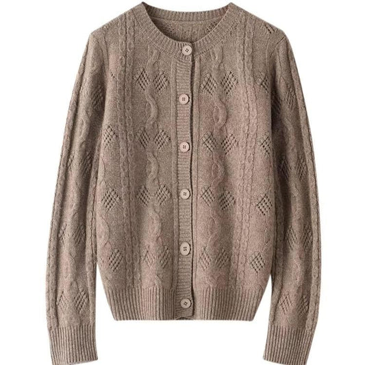 Natural wool knit cardigan | 5 Colors | Women’s knitwear