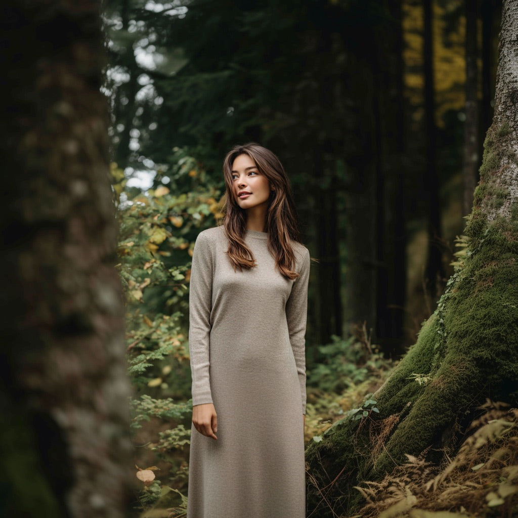 Cashmere Sweater Maxi Dress | 4 Colors | Cashmere knitwear by Econica