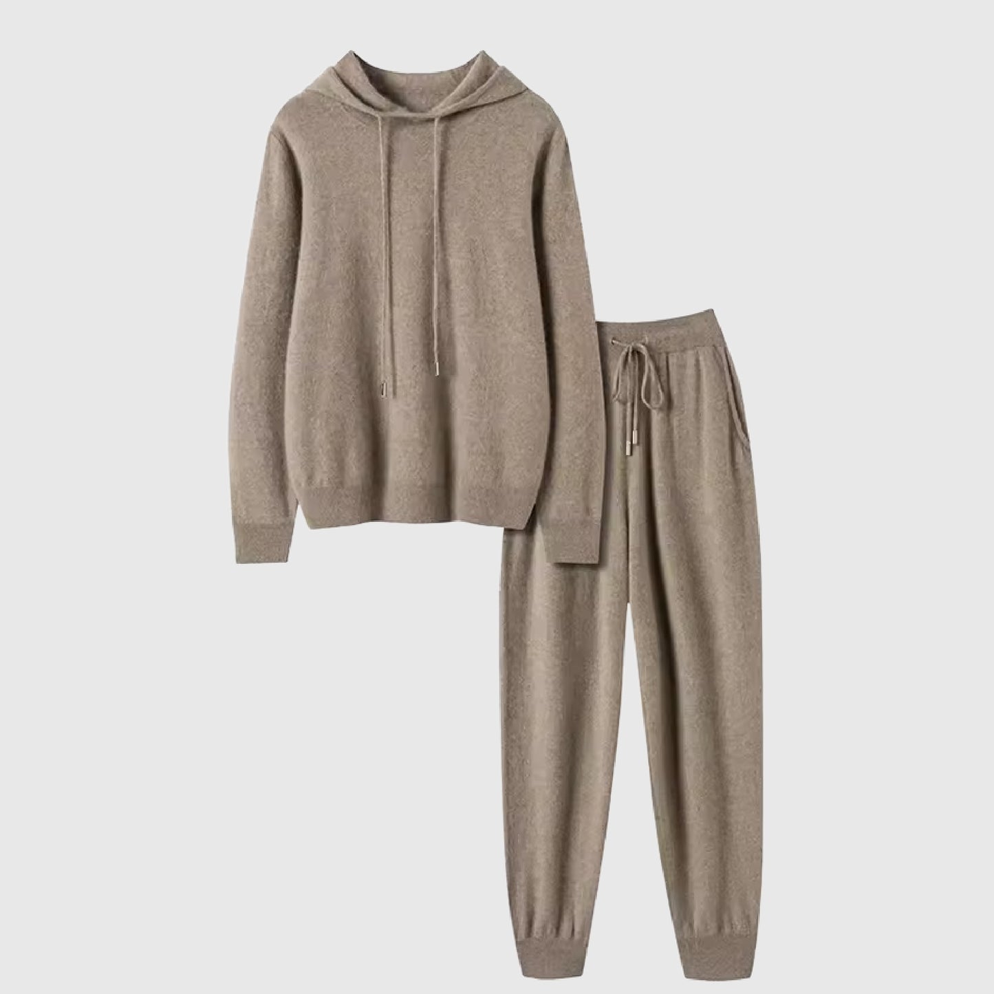Cashmere hoodie and jogging pants set | 4 Colors | Women's Cashmere Loungewear