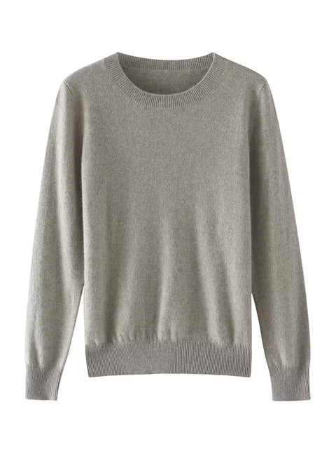 Fine cashmere crewneck top | 18 Colors | Cashmere women's sweater