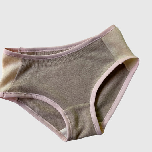 neutral cashmere lingerie for women, shop natural cashmere underwear for women, made in Canada cashmere wool  lingerie
