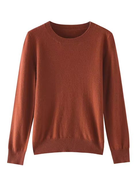 Fine cashmere crewneck top | 18 Colors | Cashmere women's sweater