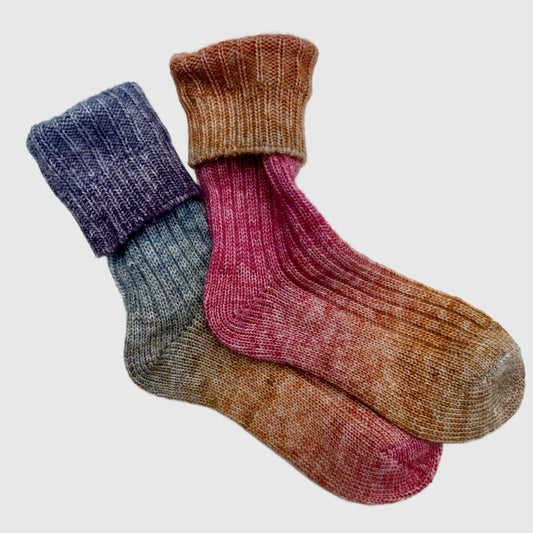 Wool blend warm socks | Colorful Wool Socks