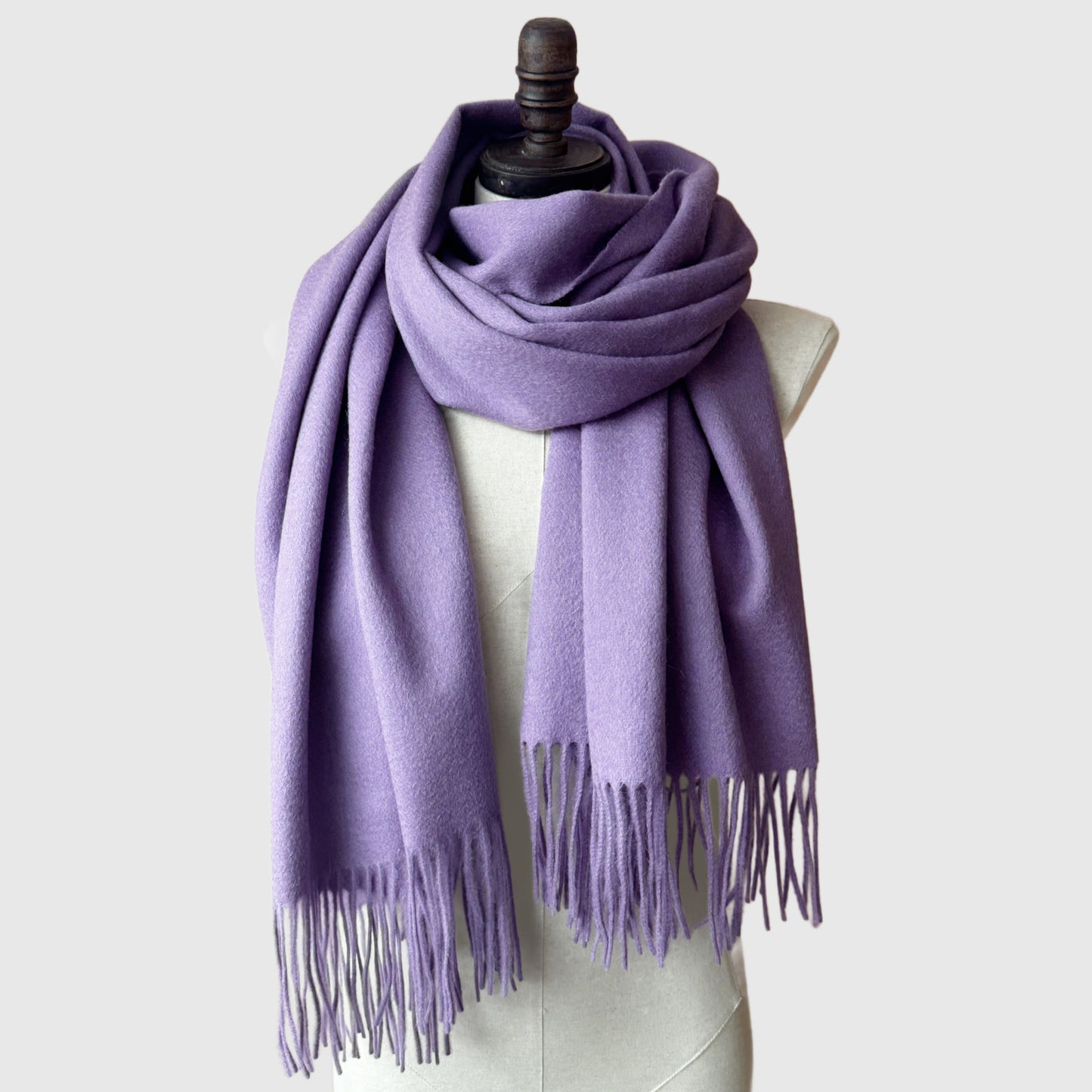 Violet Extra Large Lambswool scarf | 16 Colors