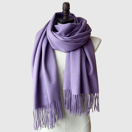 Violet Extra Large Lambswool scarf | 16 Colors