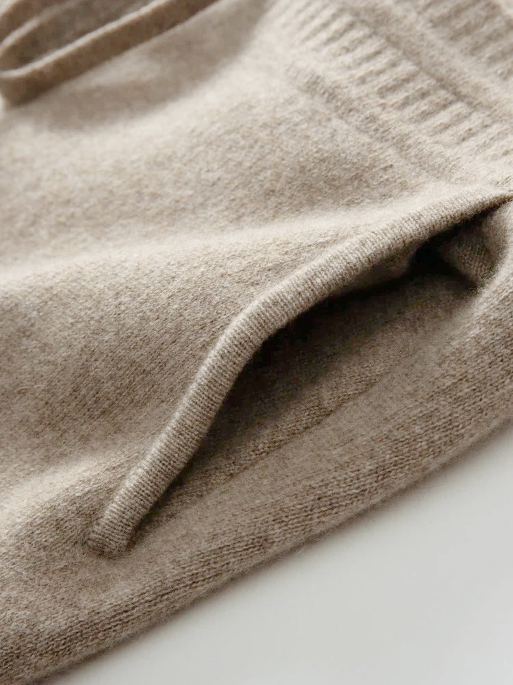 Merino Wool Pants with Pockets | 6 Colors | Women’s knitwear