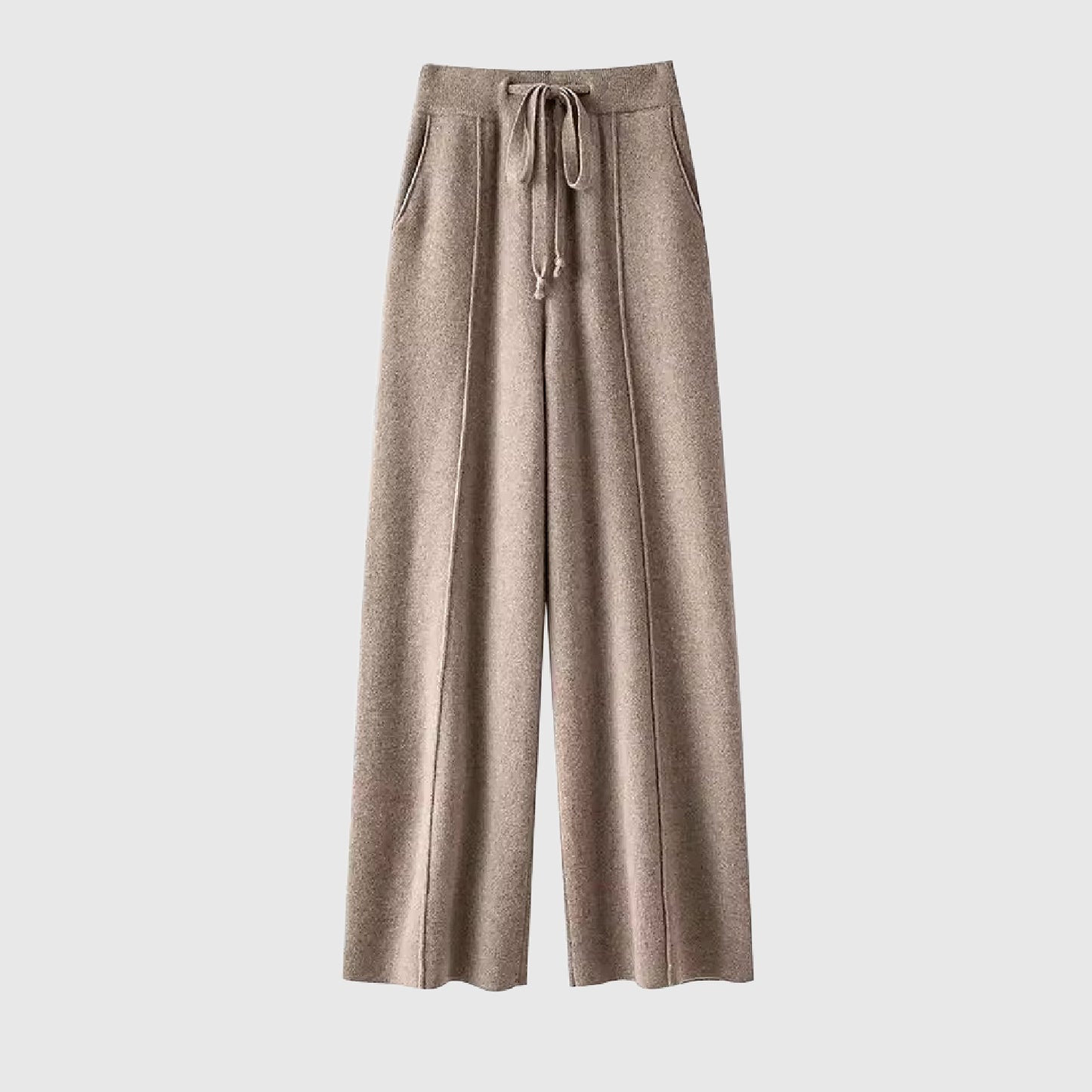 Drawstring Merino Wool Pants with Pockets | Women’s knitwear