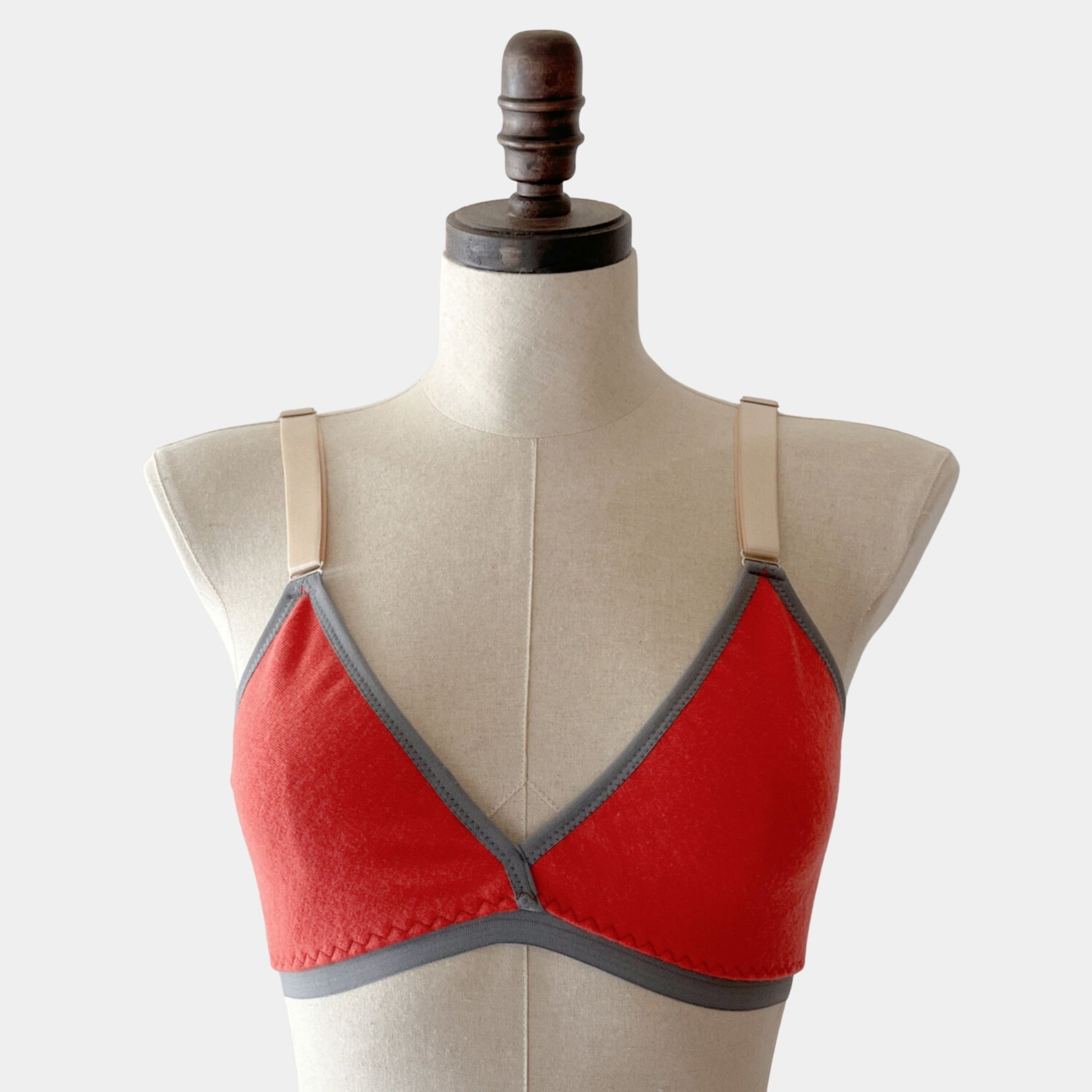 Red Merino wool bras women's | Shop Wool bra tops underwear from Canada