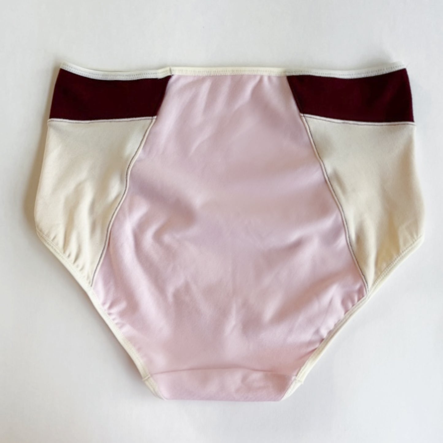 Pink organic cotton french brief Women's M/L | Ready to ship