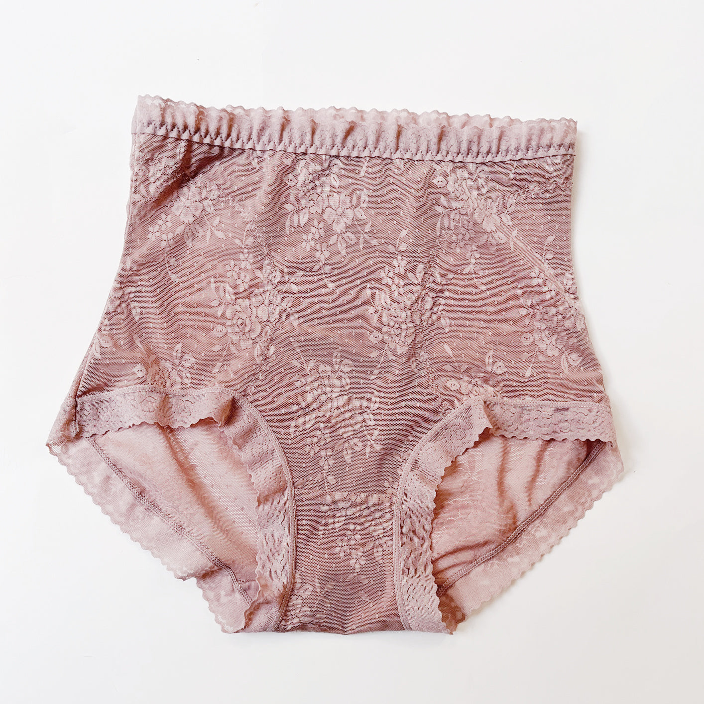 High waist cotton lace panty brief women's