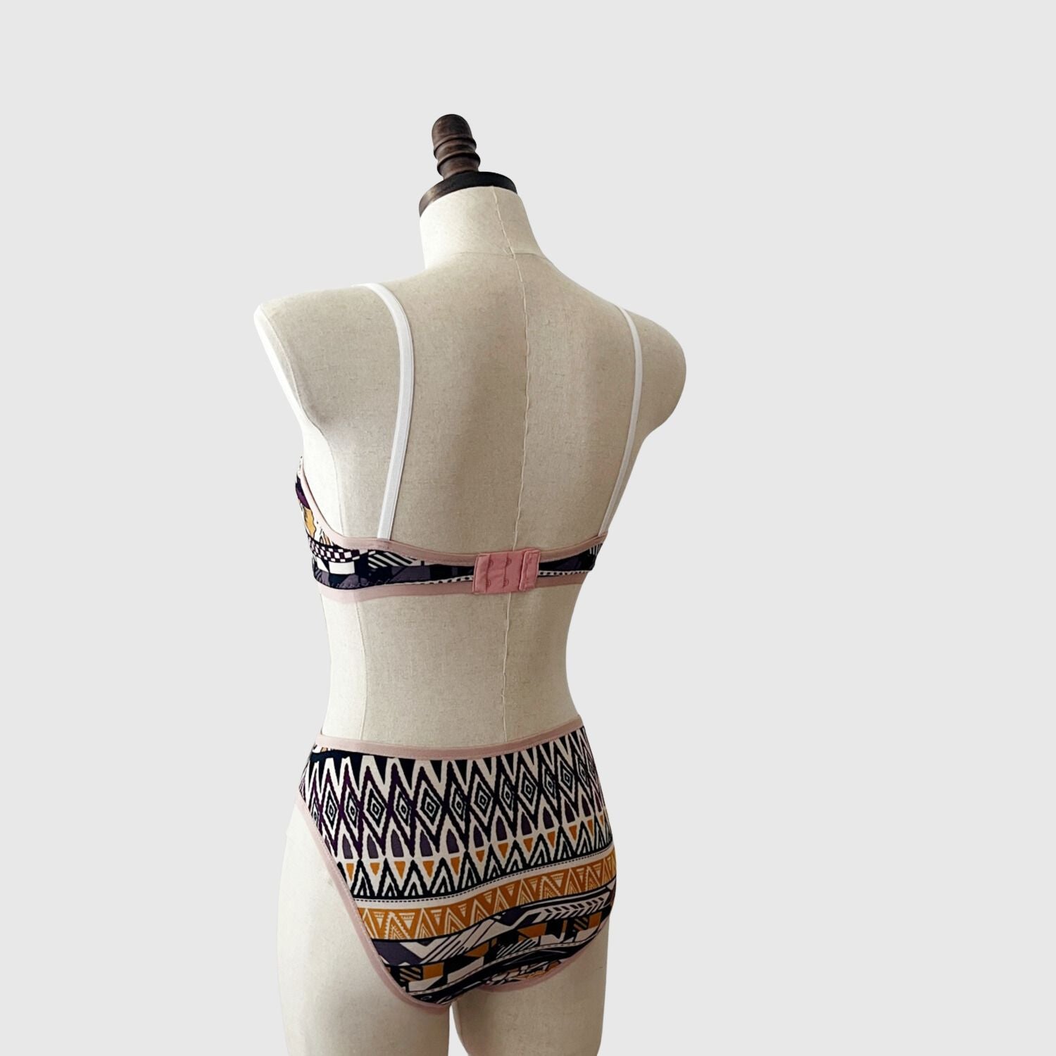 Handmade Triangle bra panties set made in Canada | Shop Canadian made lingerie 