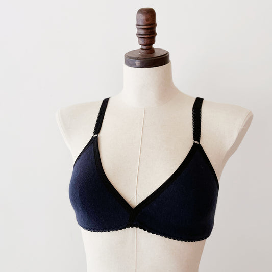 navy blue cashmere bra