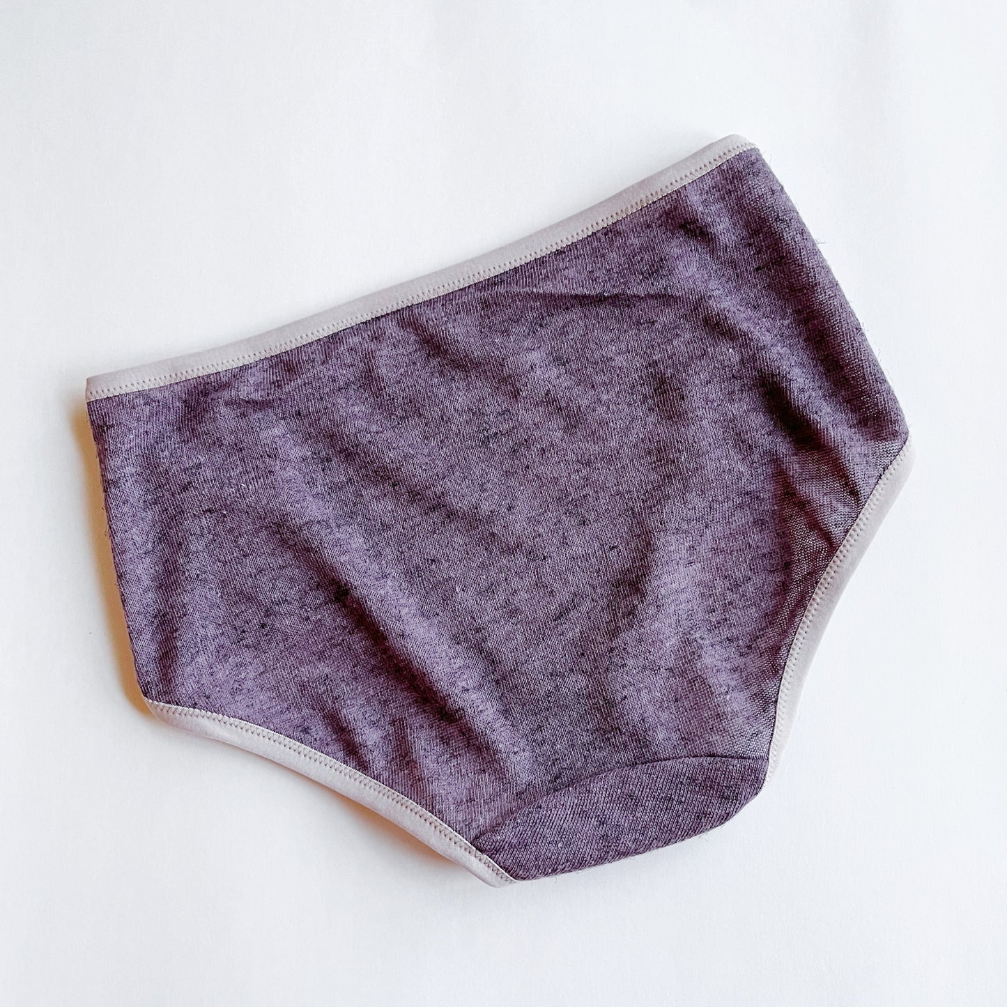 Mauve Linen panty underwear brief | Buy 100% linen underwear for women | Made in Canada linen lingerie + clothing shop | Econica