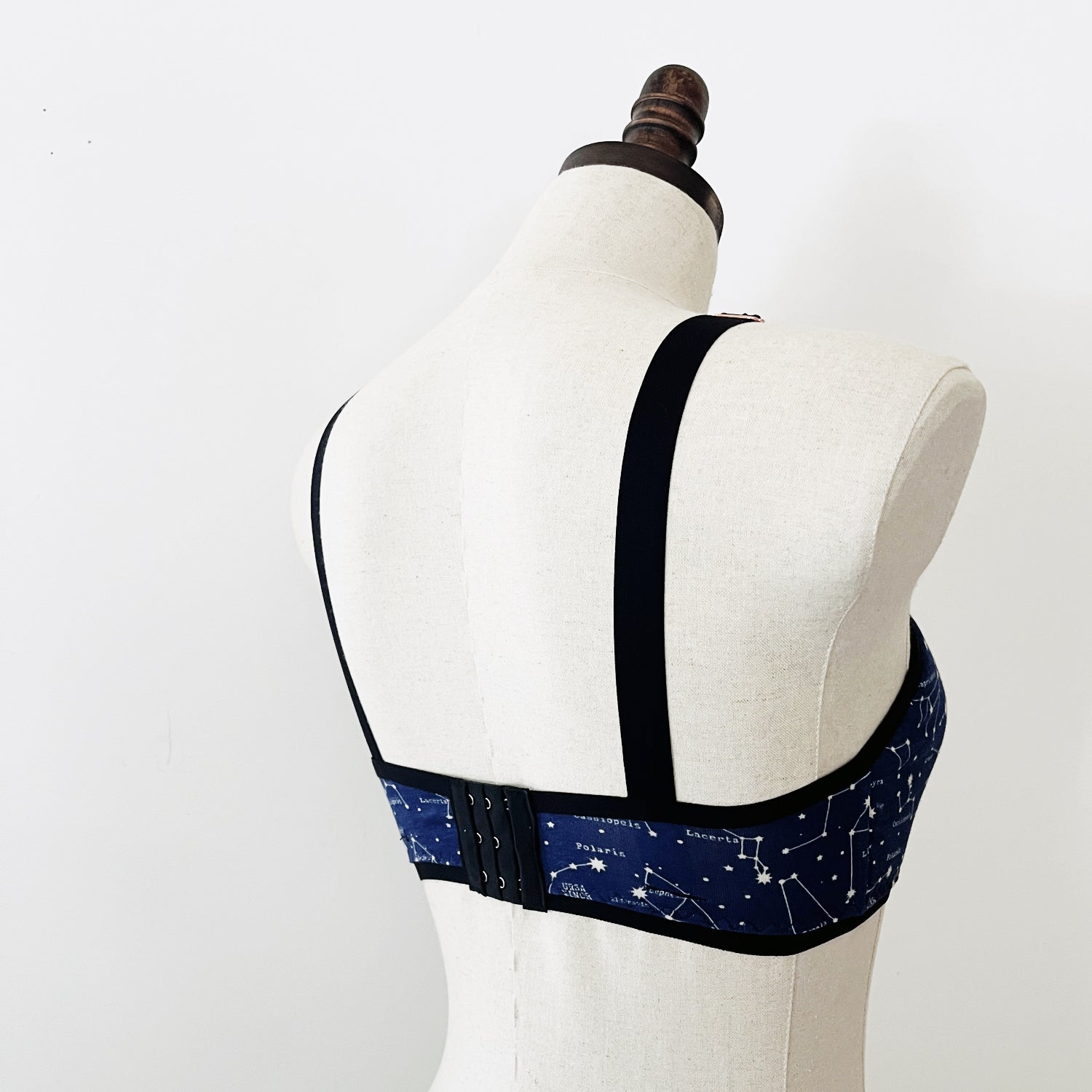 pure organic cotton padded bra | Made in Canada bras | Plus size bra | navy blue organic bra 