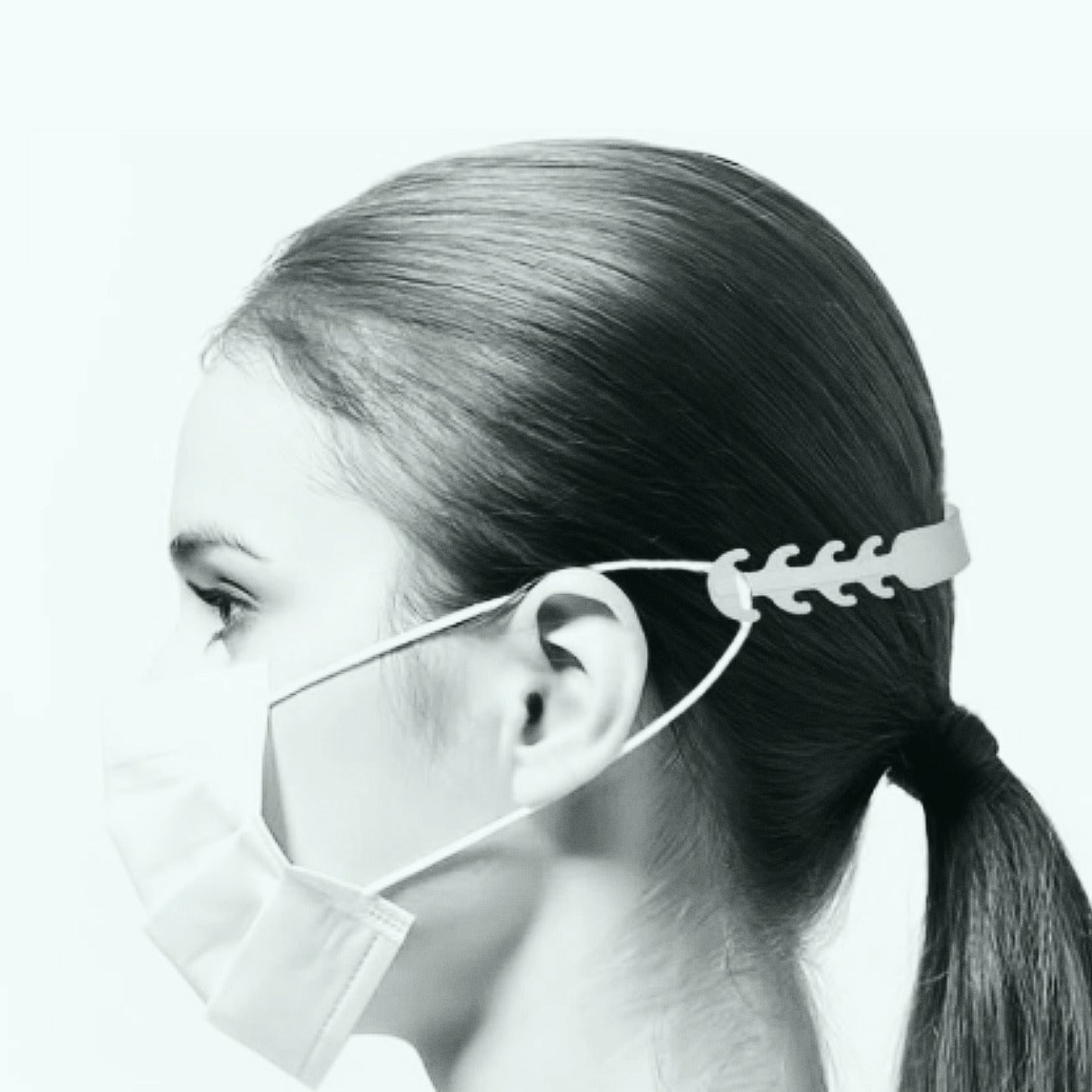 how to wear ear saver mask clip