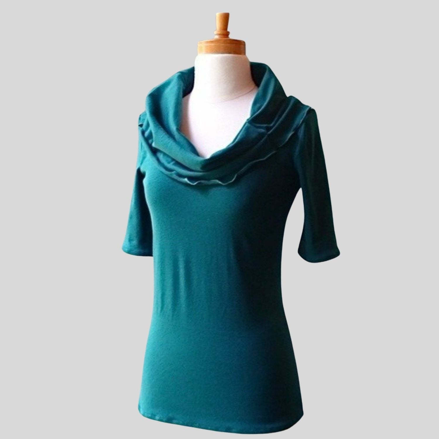Buy Teal Green Organic cotton women's sweater top | Shop women's clothing from Canada