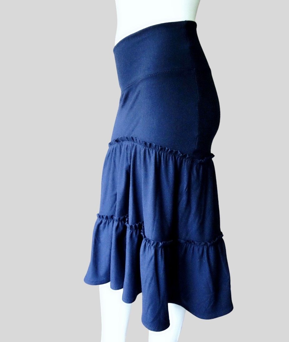 Blue circle skirt Organic cotton canada