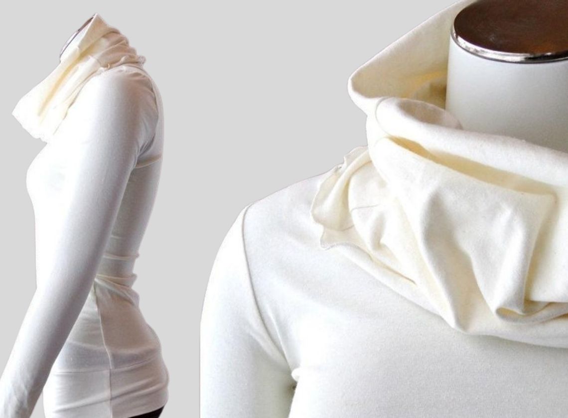 long white sweater | Shop made in Canada organic cotton women's clothing | Econica Boutique