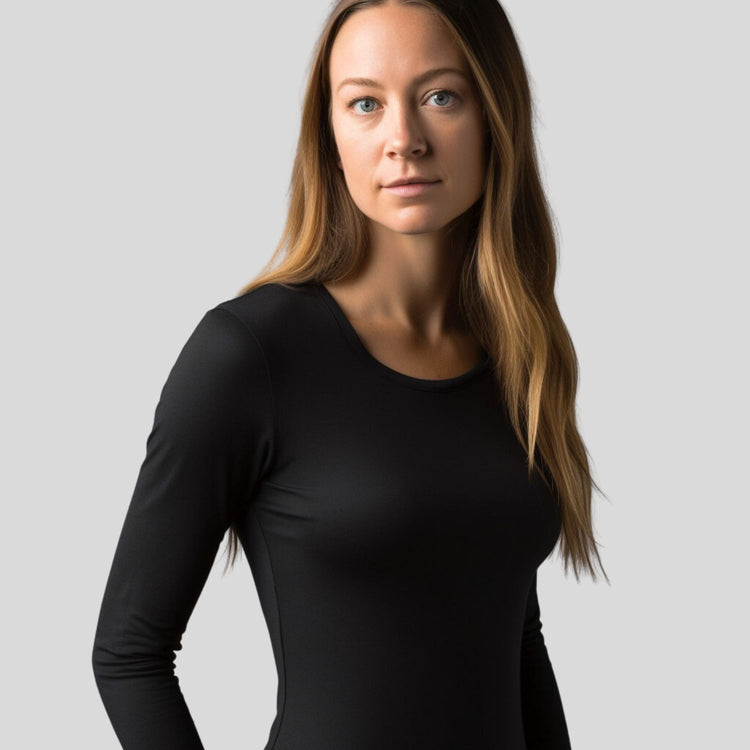 black merino wool fitted shirt dress