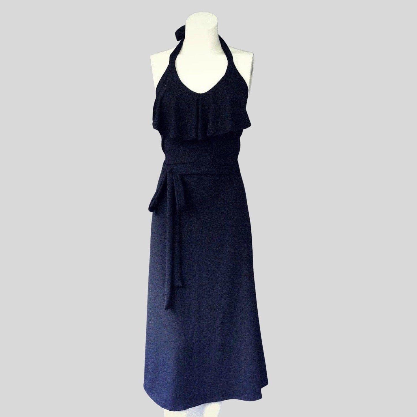 Long halter dress | Made in Canada maxi dresses | Econica 