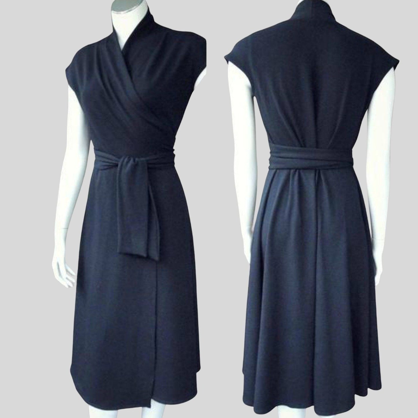 Shop Long black wrap dress | Buy wrap dresses made in Canada