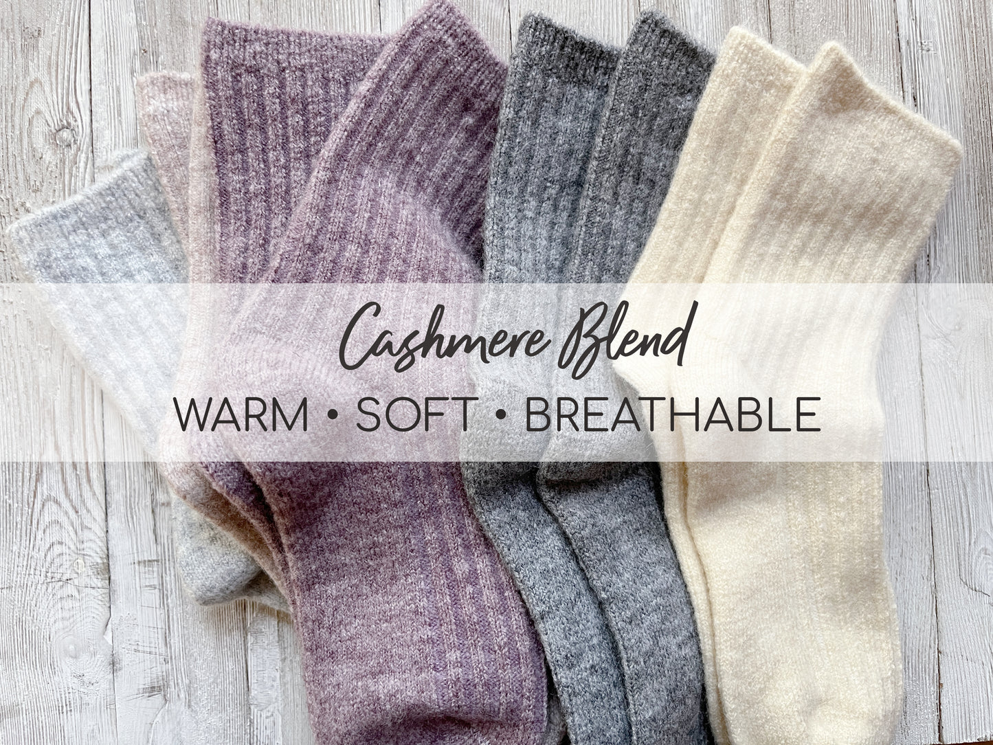 Cashmere wool socks