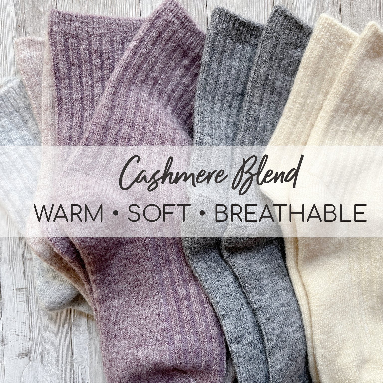 cashmere wool socks for women | Made in Canada wool socks  | Bed socks made with cashmere wool 