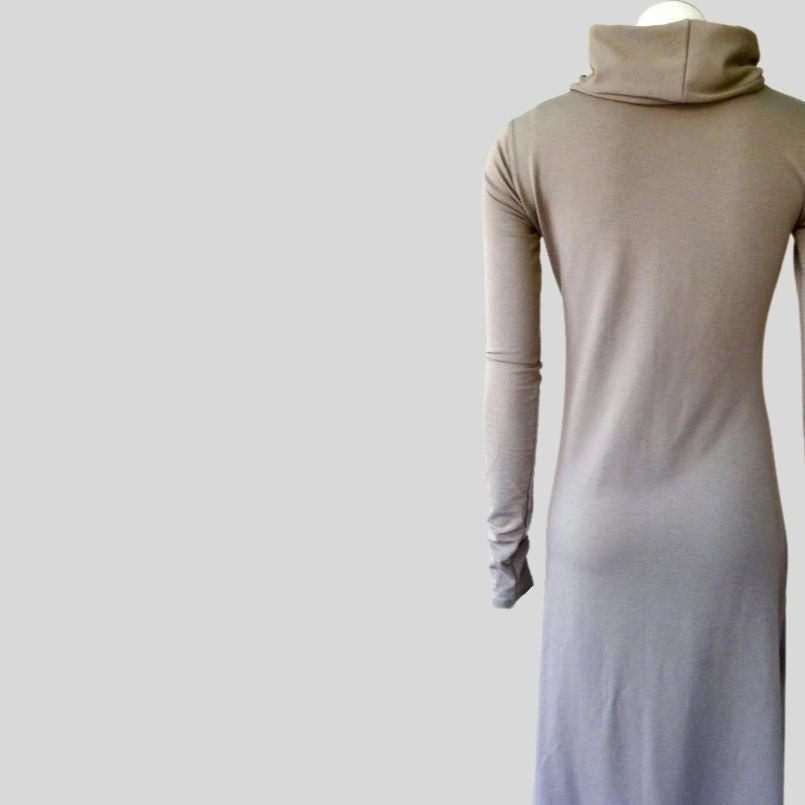 Best Long sweater dress | Shop made in Canada organic cotton dresses for women | Econica | Ontario Canada 