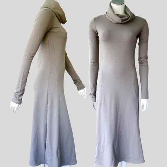 Buy Long sweater dress | Shop made in Canada organic cotton dresses for women | Econica | Ontario Canada 