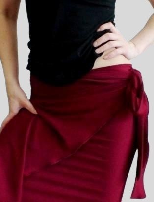 black Long wrap skirt | Canada organic summer clothing | Shop maxi skirts for women