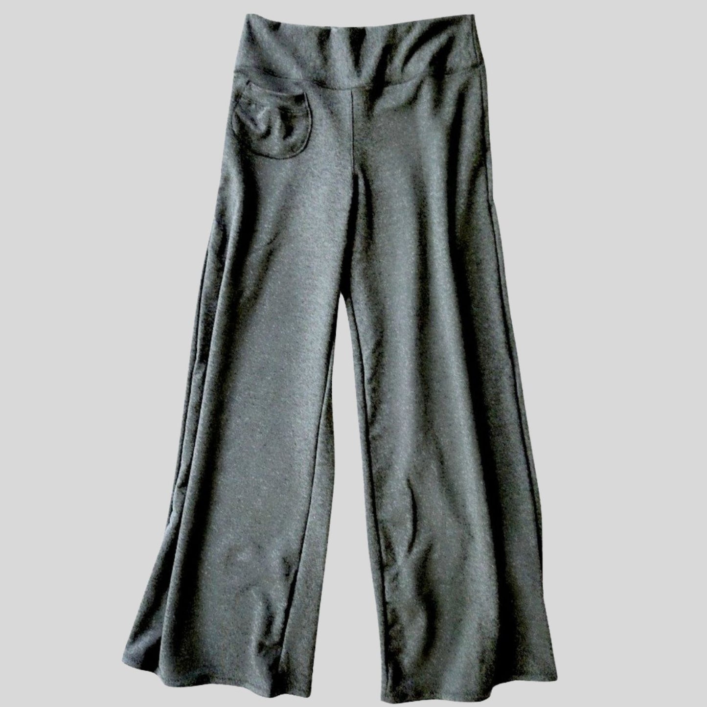 Buy Wide leg grey pants | Organic  palazzo pants Canada 