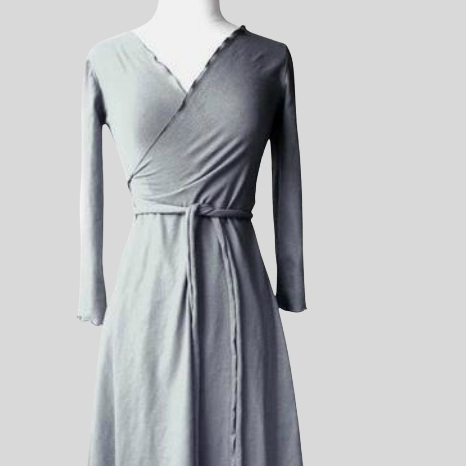 Canada Women's wrap dress with long sleeves | Shop made in Canada women's dresses | Buy maxi dresses from Canada