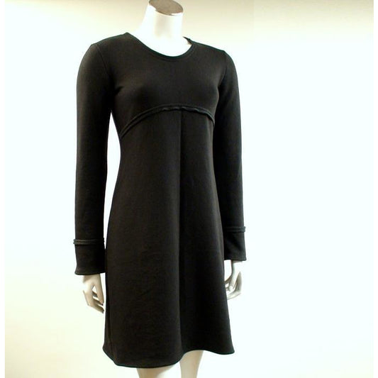 black sweater dress
