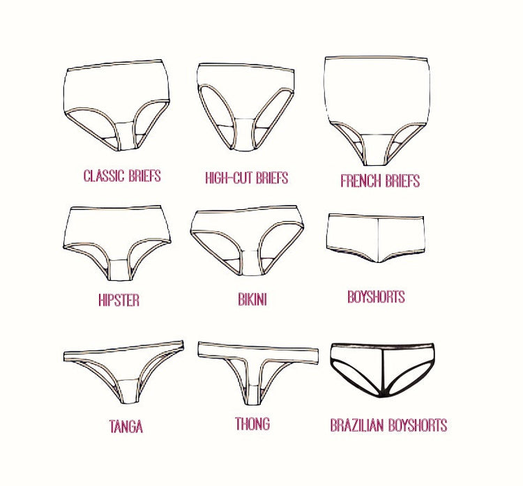 Panties style chart