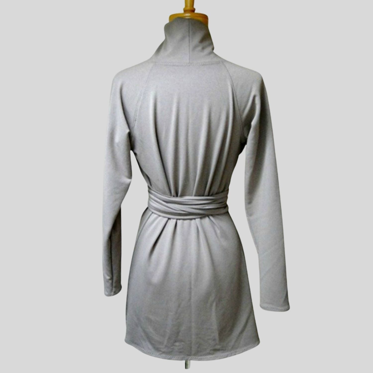 Short grey wrap dress | Shop short wrap dresses from Canada | Made in Canada organic cotton dresses for women | Econica 