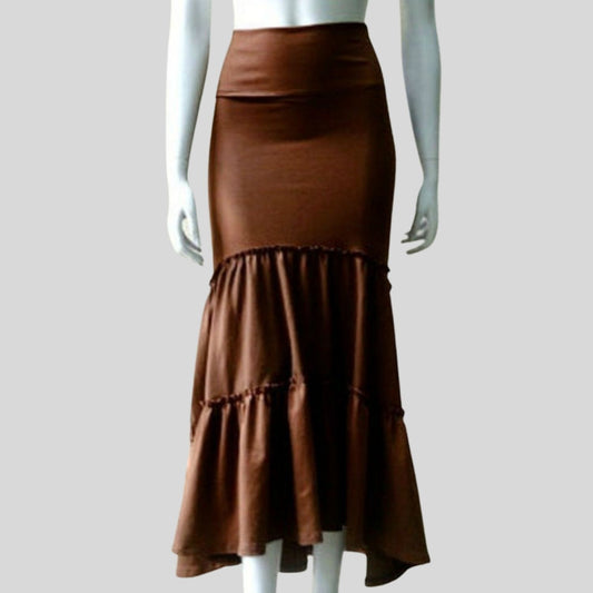 Fit and flare skirt Canada | Shop maxi summer skirts made in Canada | Econica organic women's clothing shop 