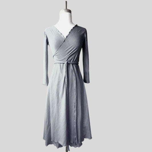 Women's wrap dress with long sleeves | Shop made in Canada women's dresses | Buy maxi dresses from Canada