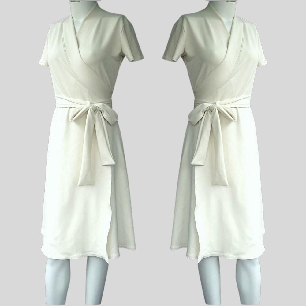 Organic cotton bamboo Long wrap dress | Shop organic cotton wrap dresses from Canada | Econica 