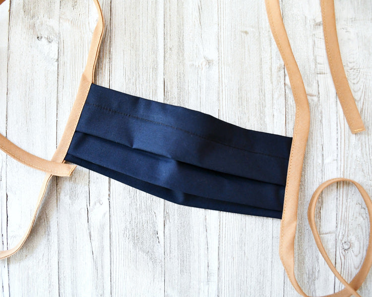 navy blue face mask