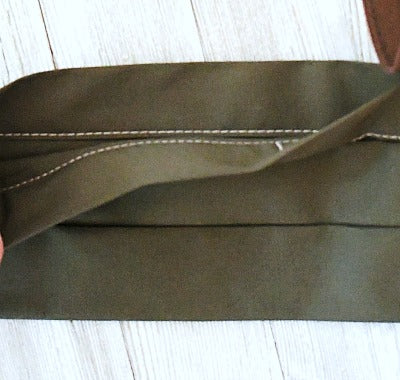 cotton face mask in olive