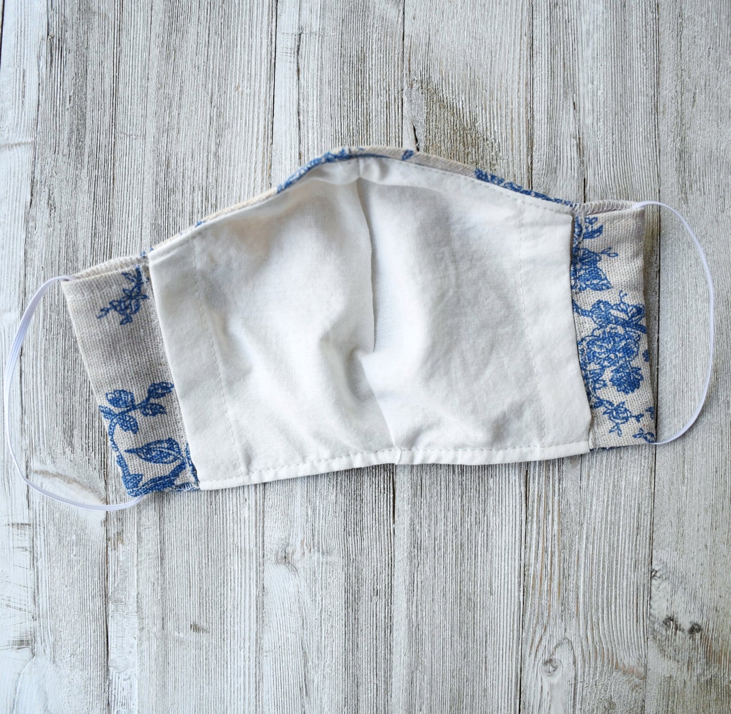 linen mask with pocket