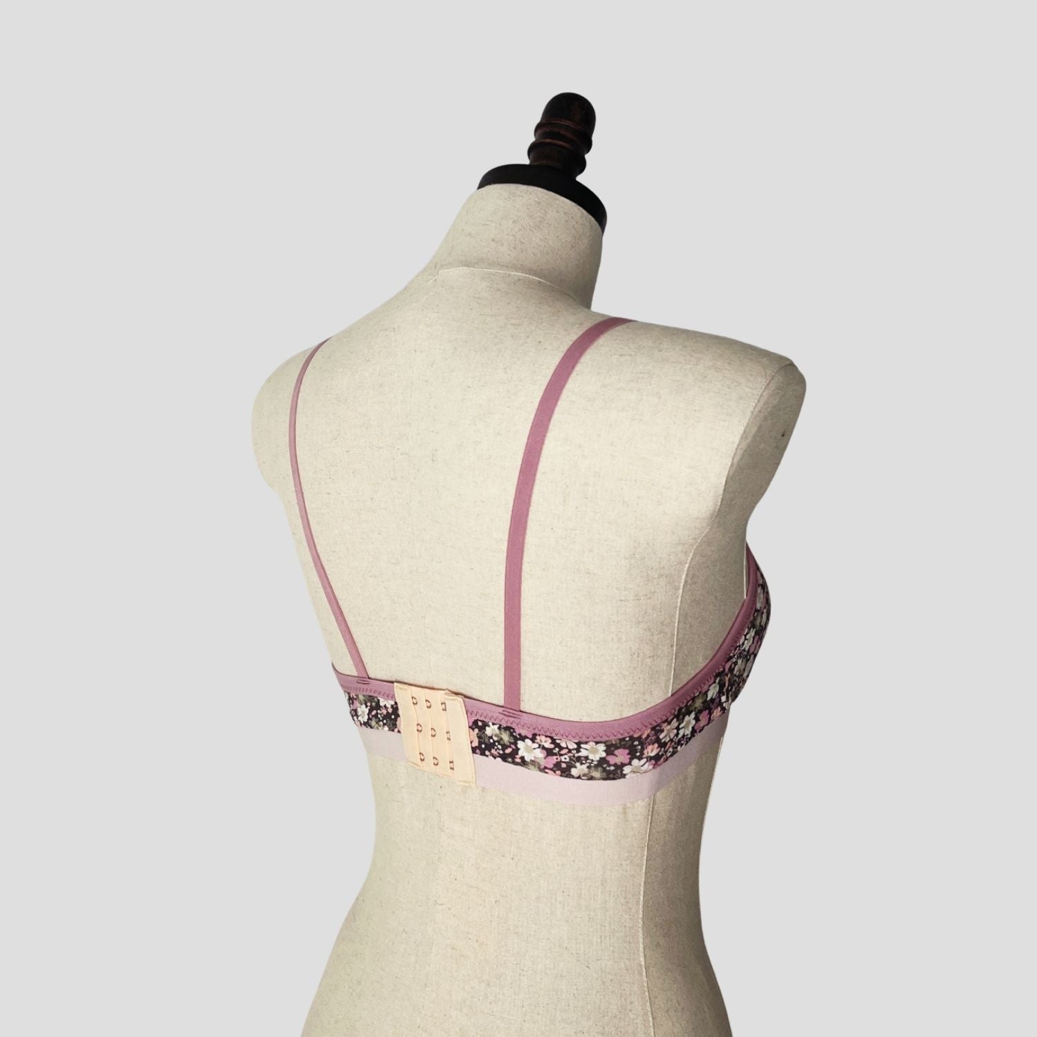 Buy FEMULA Black Floral Cotton Seamed Wirefree Non Padded Bra
