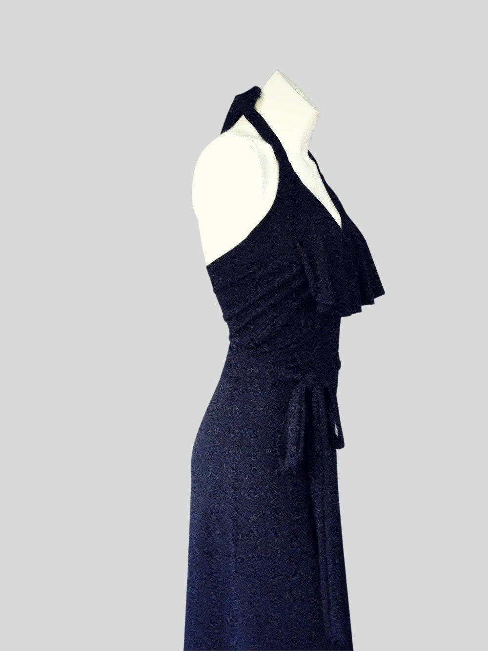 Buy Long halter dress | Made in Canada maxi dresses | Econica