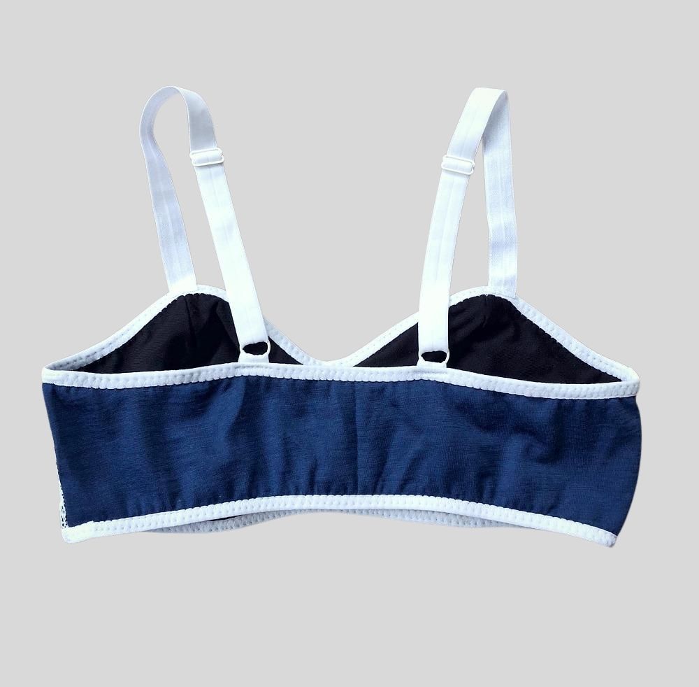 Buy merino wool bras made in Canada | Pink bralette | Shop organic women's lingerie from Canada | Econica