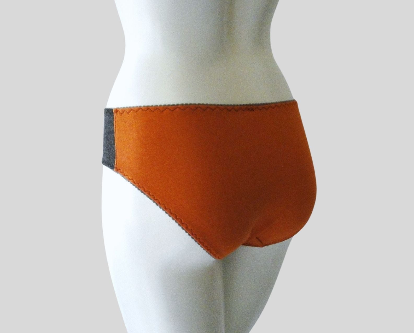 Pumpkin grey organic women's hip hugging panties | Shop  low rise panties for women | Canada 