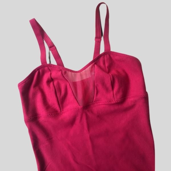 Red organic bralette tank top | Shop women's bra tops from Canada 