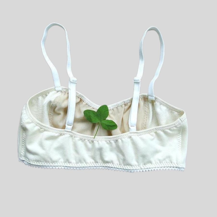 Organic cotton bra and hipster brief set