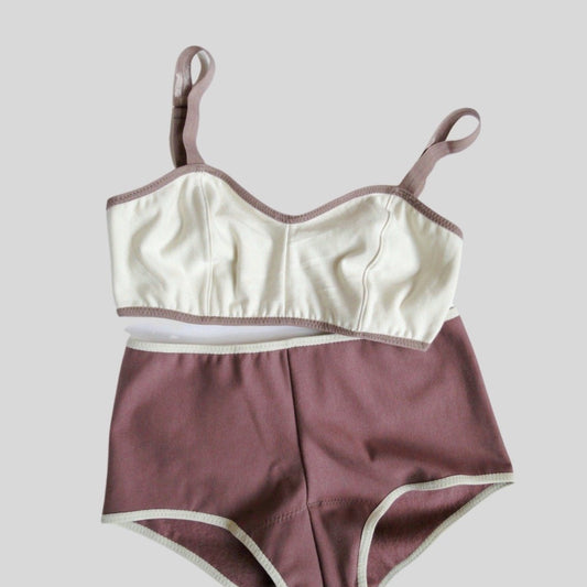 Organic cotton bra and panties set for women | Buy organic cotton underwear for women | Made in Canada women's lingerie sets