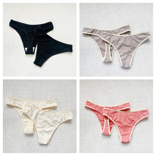 merino wool thong underwear for women | Made in Canada panties 